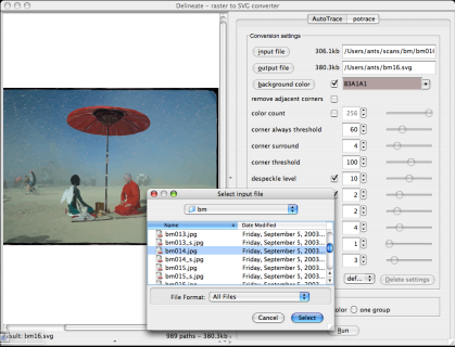 Delineate screenshot