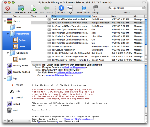 EagleFiler screenshot
