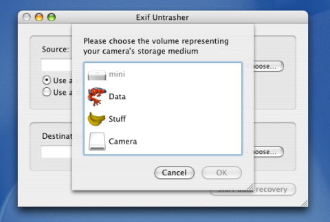 EXIF Untrasher screenshot