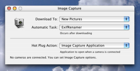 ExifRenamer ImageCapture task