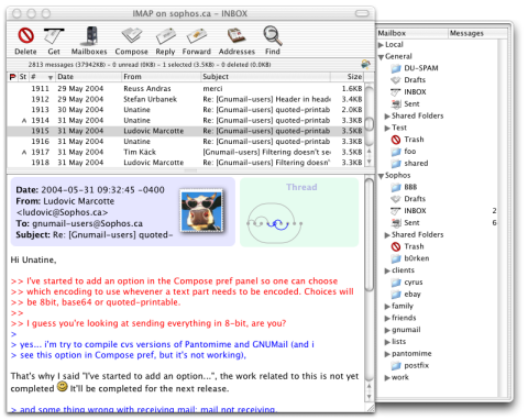 GnuMail.app screenshot