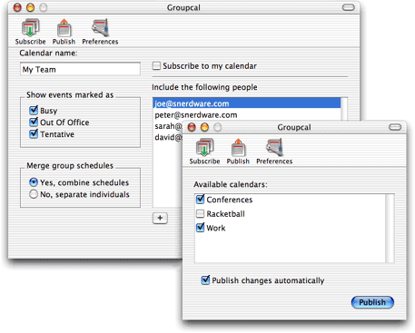 Groupcal screenshot