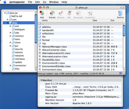 Jar Inspector screenshot