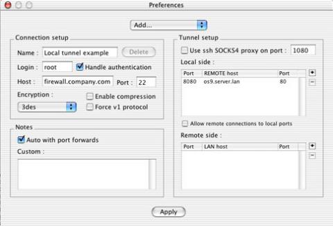 mac ssh tunnel