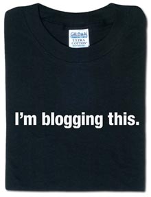 I'm blogging this