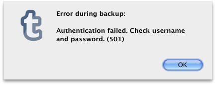 Tumblr Backup, living up to the service's rep