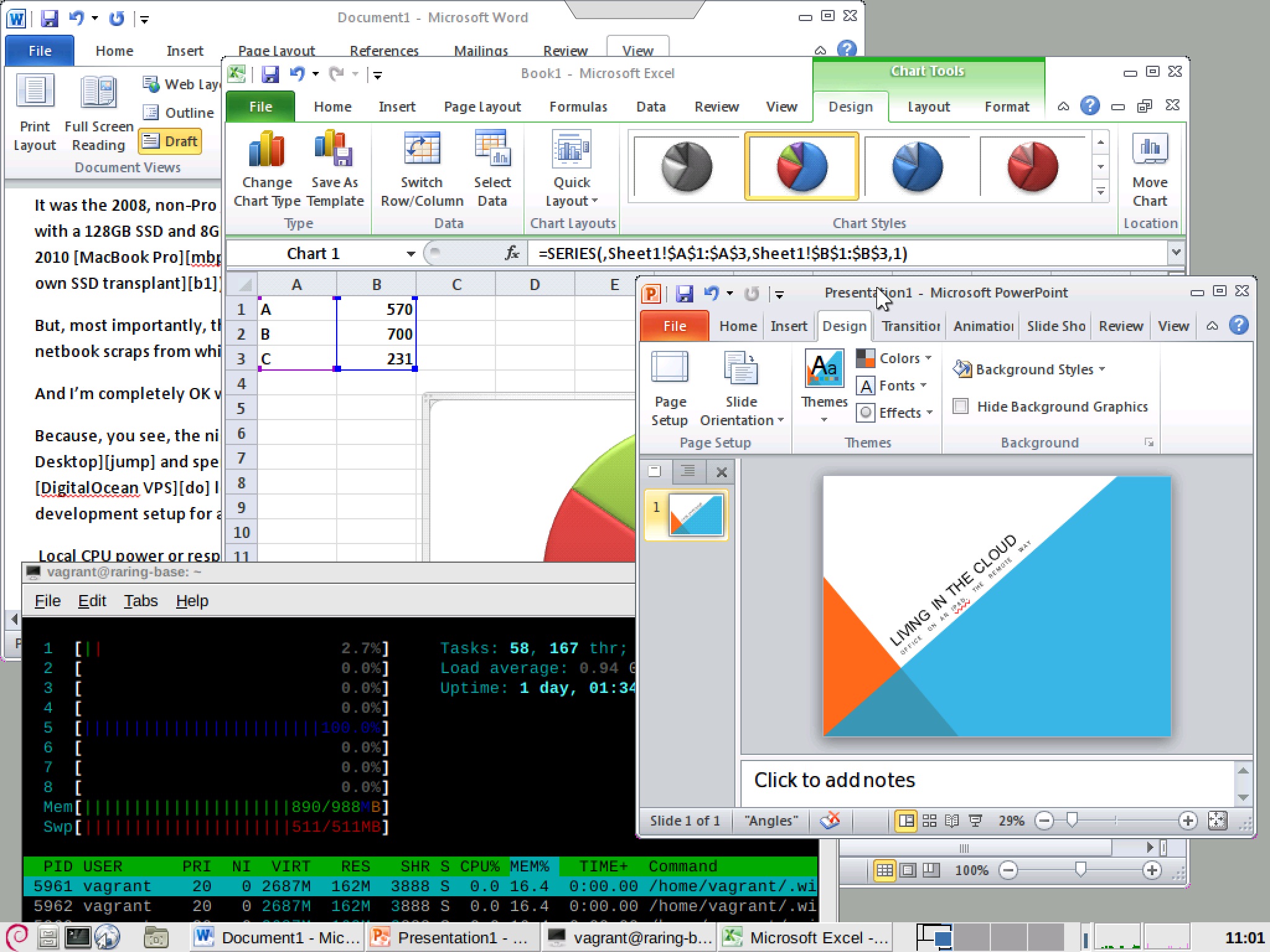Office on iPad via Jump Desktop
