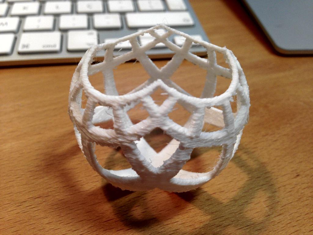 stereographic projection print