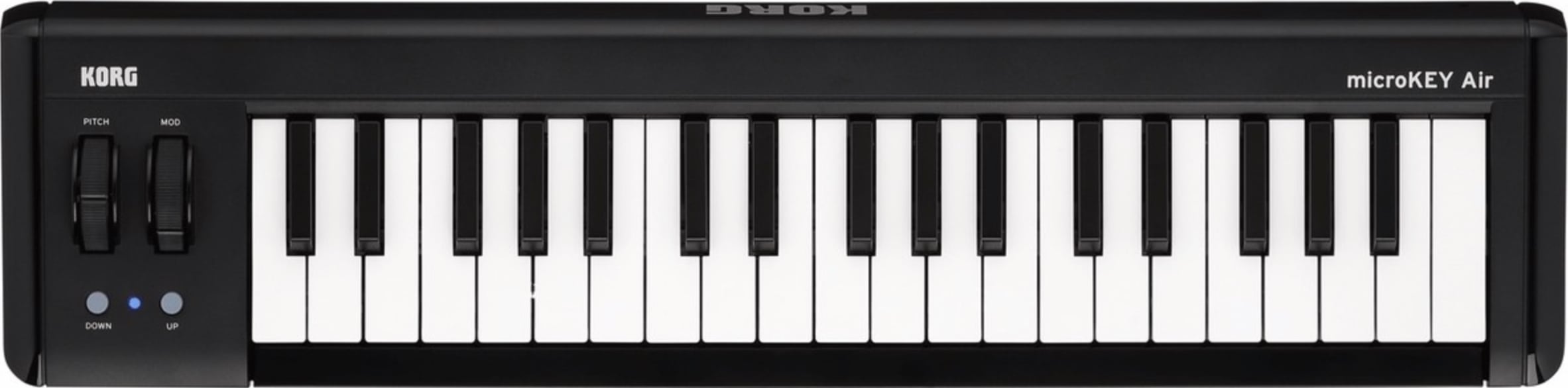 the Korg microKEY2 AIR, in the entirety of its 37 key splendor