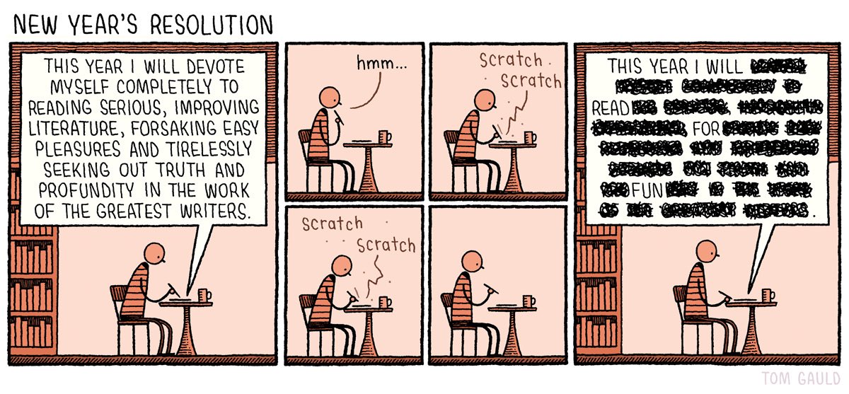 New Year's Resolution by Tom Gauld