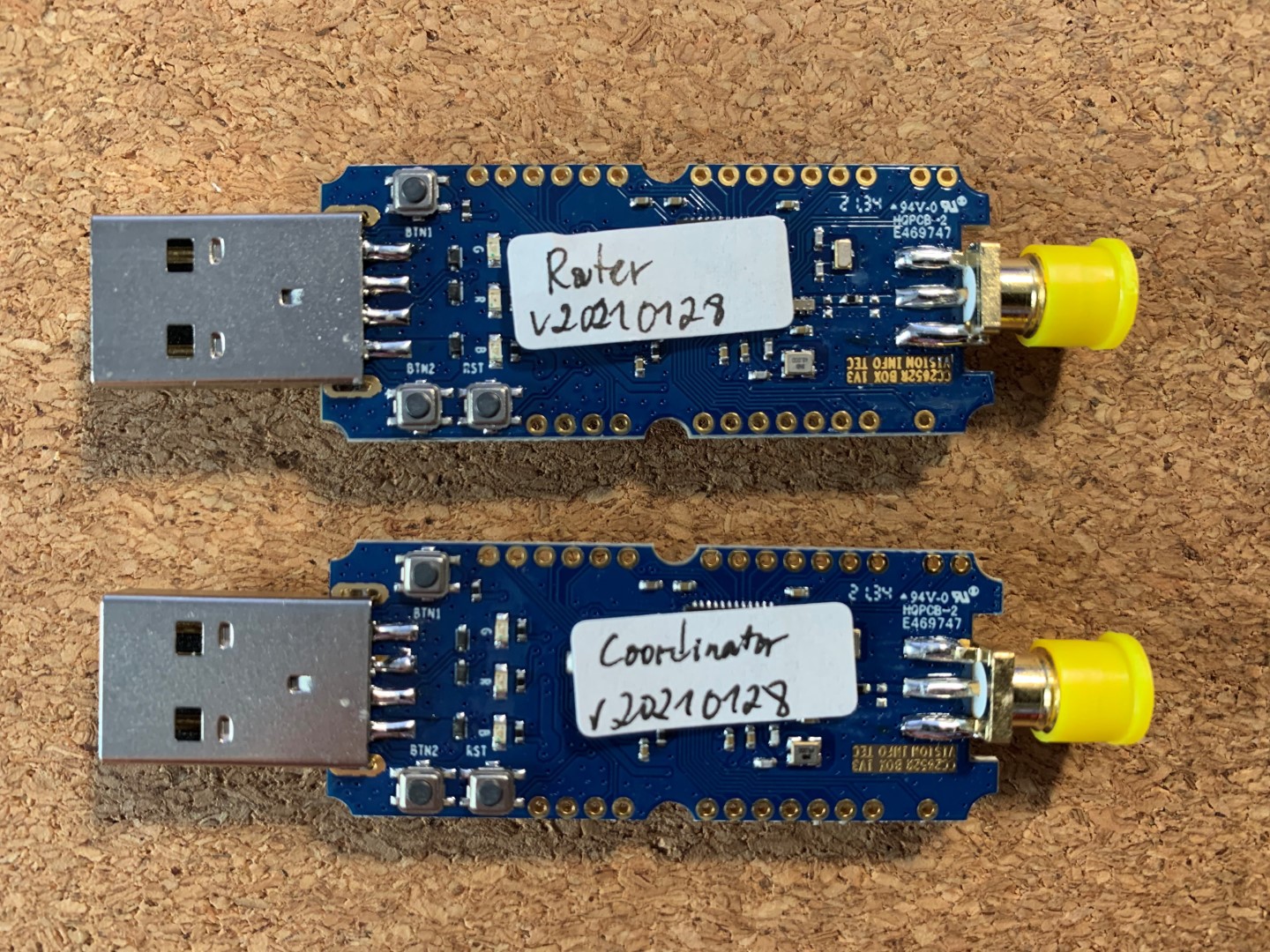 labeled dongles