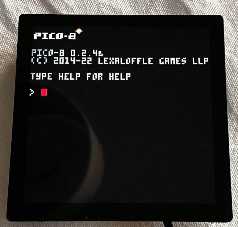 PICO-8 running