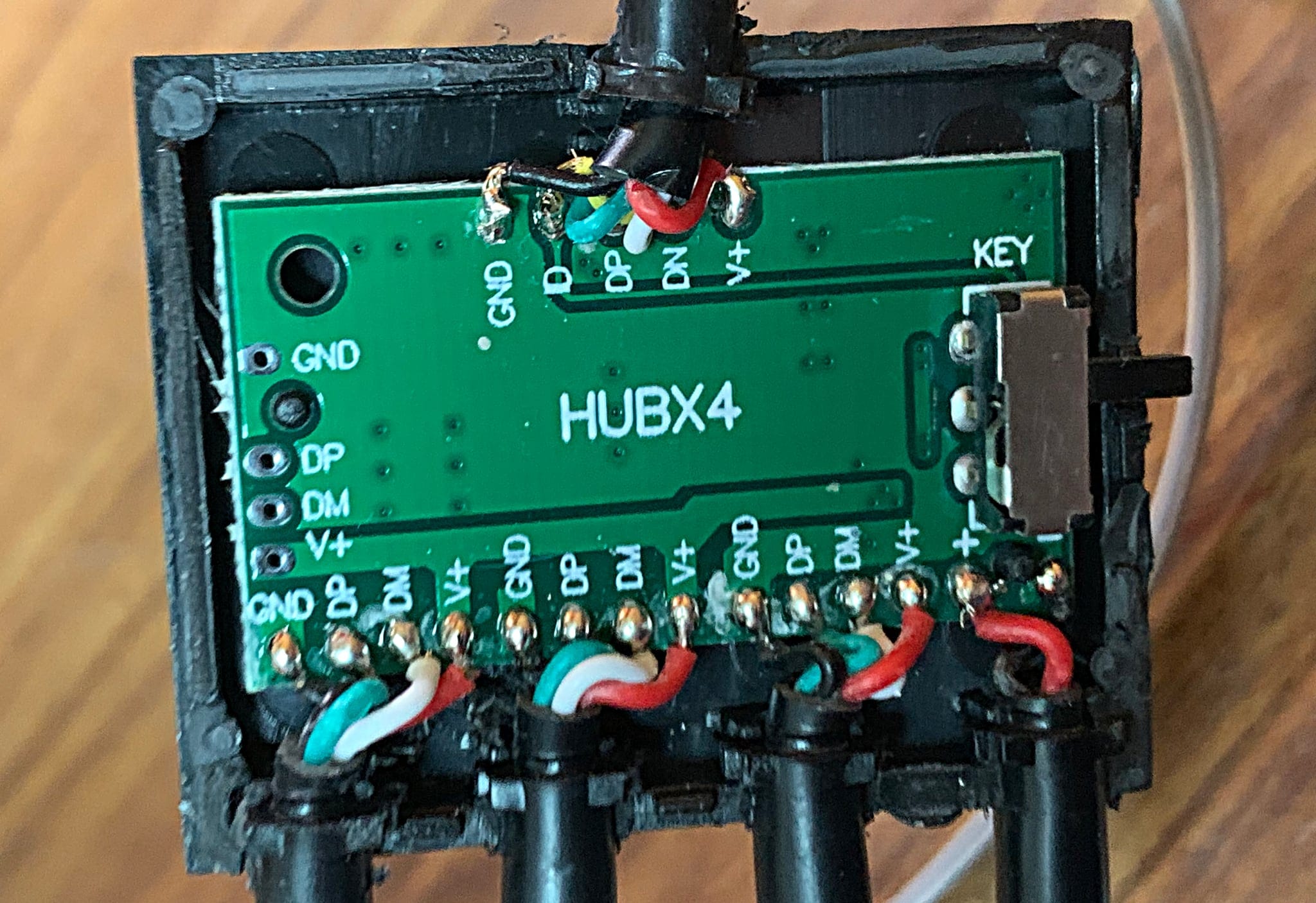 a close up of the commercial hub
