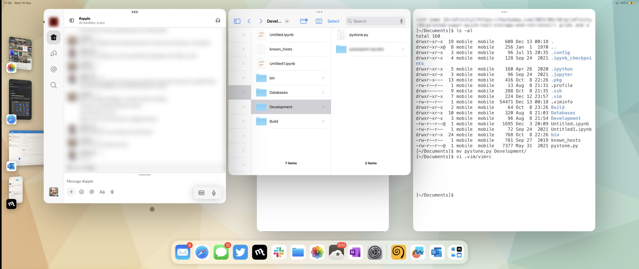 a screenshot of the external display