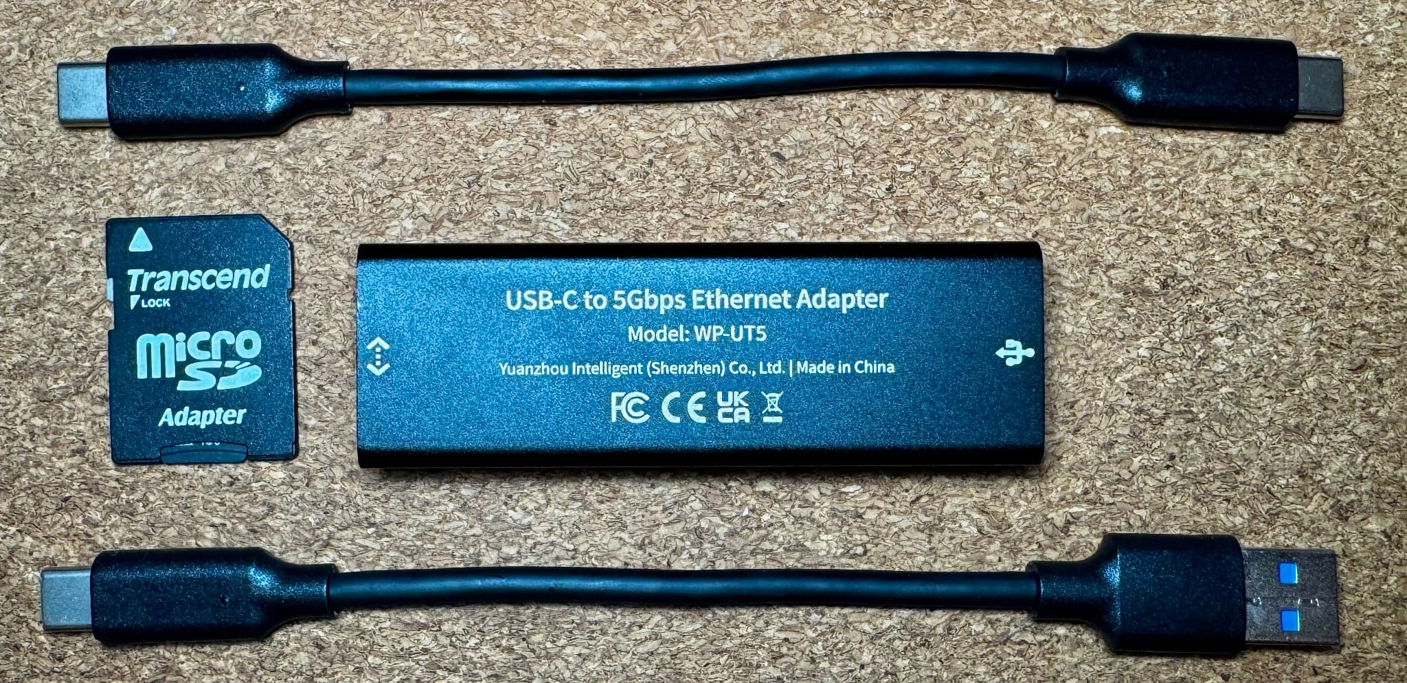 The WP-UT5 wisdPi 5Gbps USB Ethernet Adapter