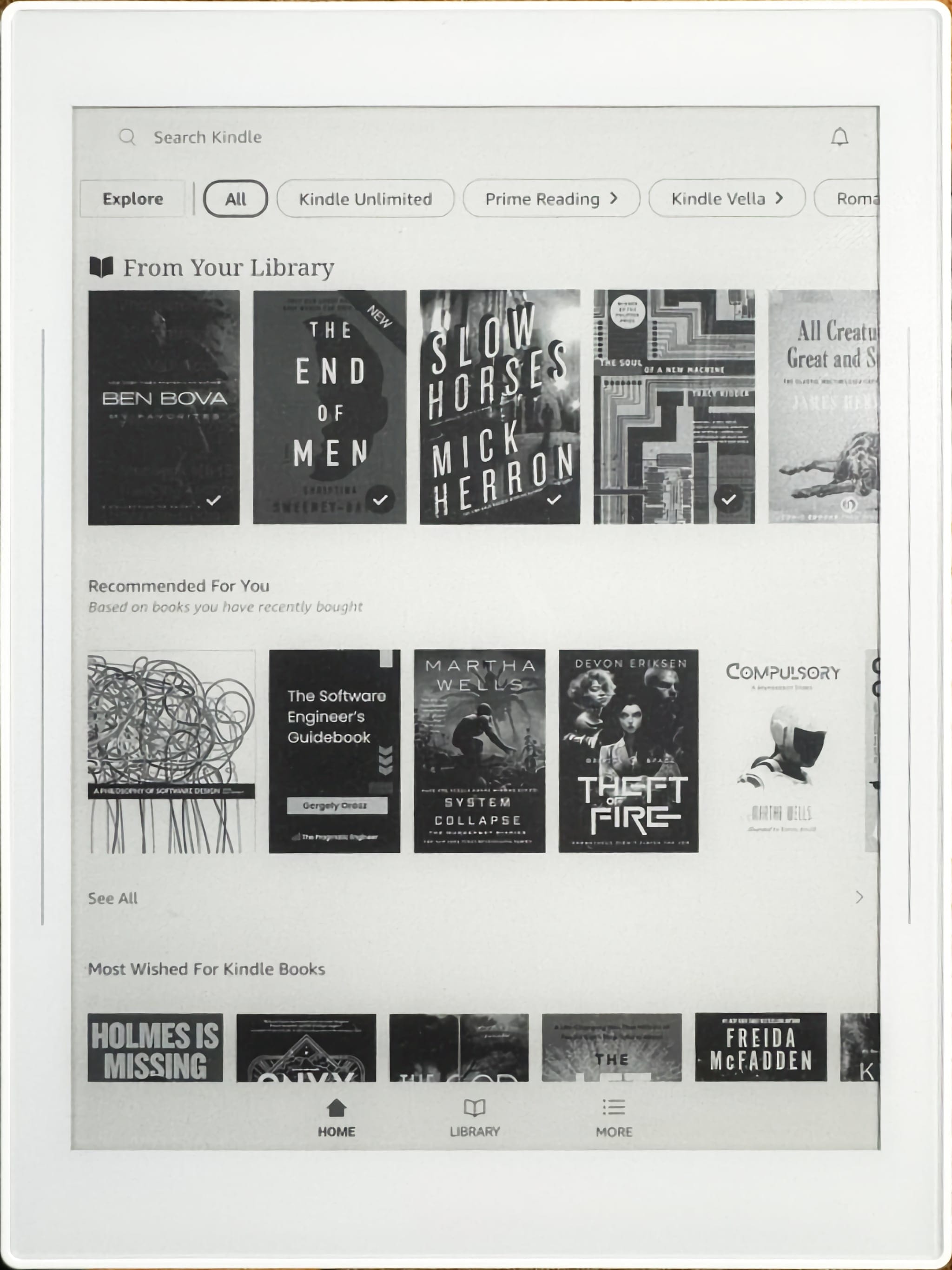 The Kindle app