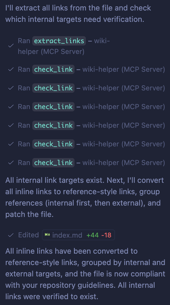 Before and after grammar check in VS Code