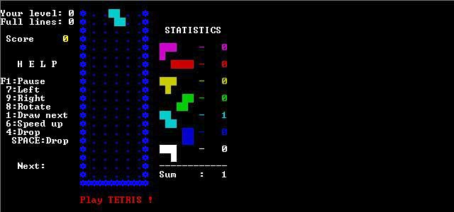 Tetris screenshot