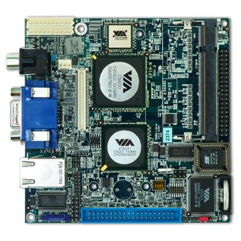 Mini-ITX board with heatsink