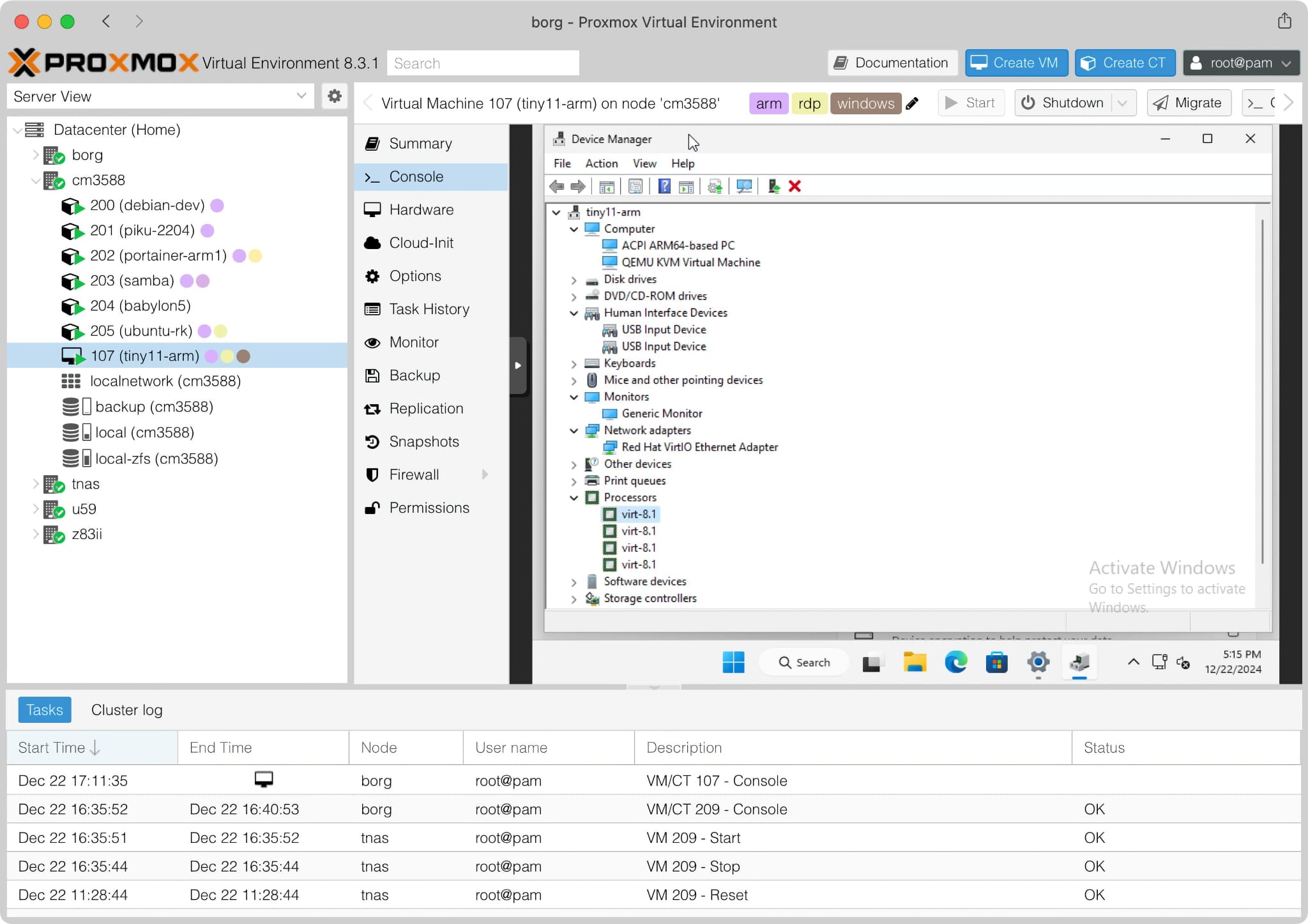 Proxmox on ARM