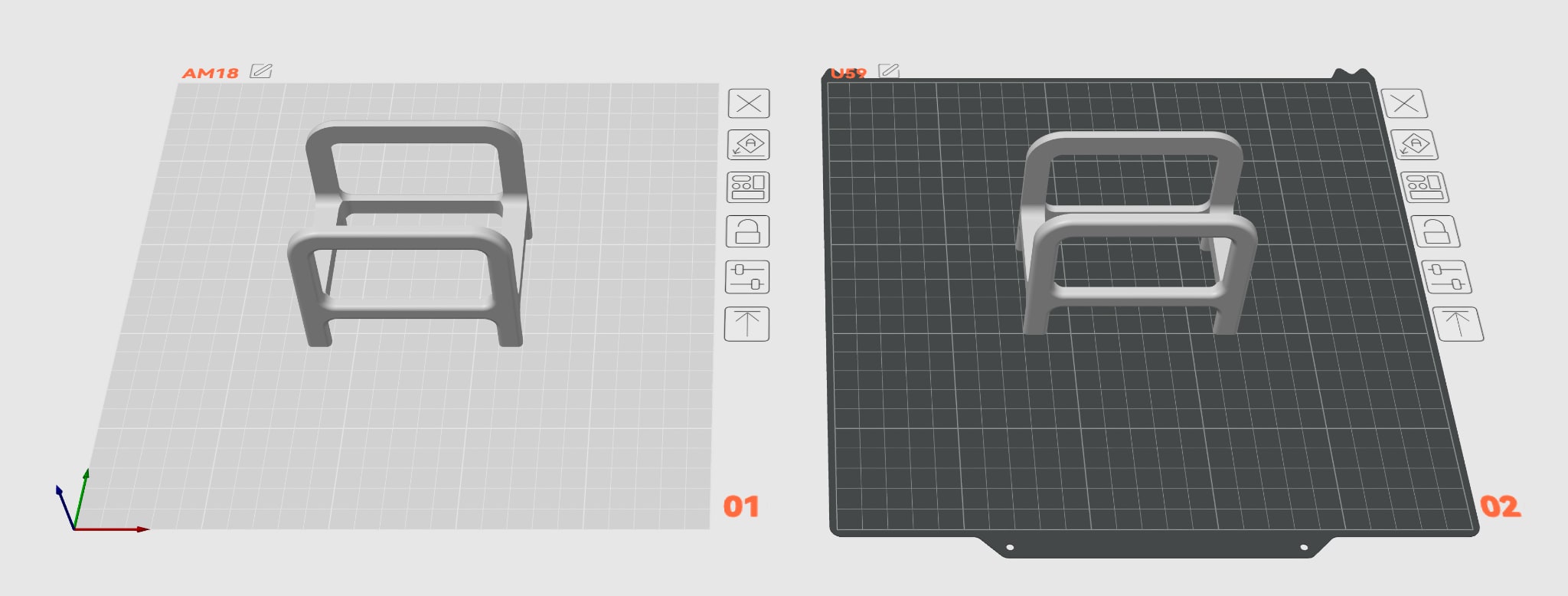 OrcaSlicer plates for both mini-PC holders