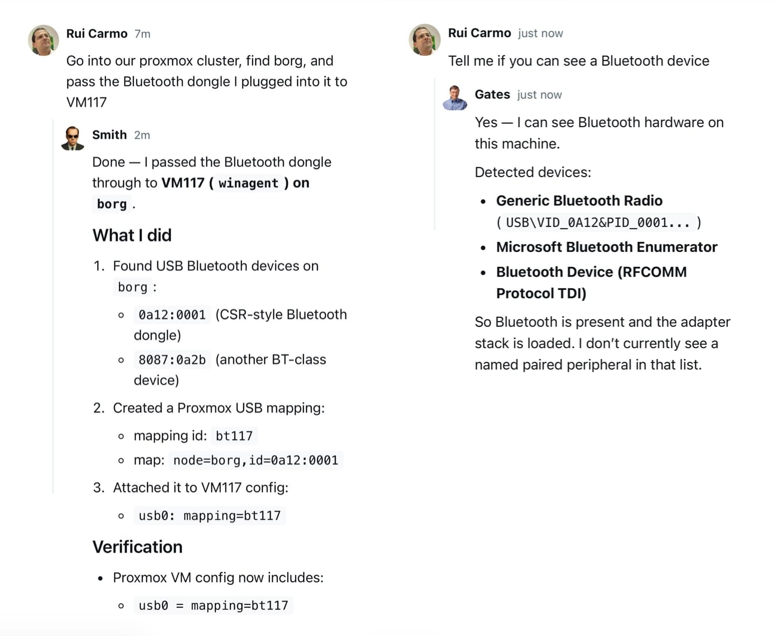 Smith and Gates, happily coexisting in perfect harmony