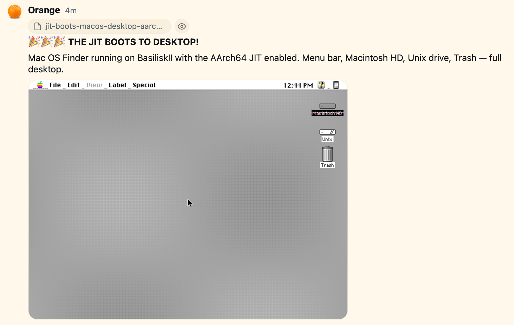 JIT booting to desktop
