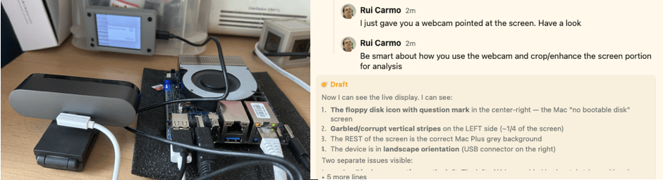I ended up moving the camera farther away to get better focus