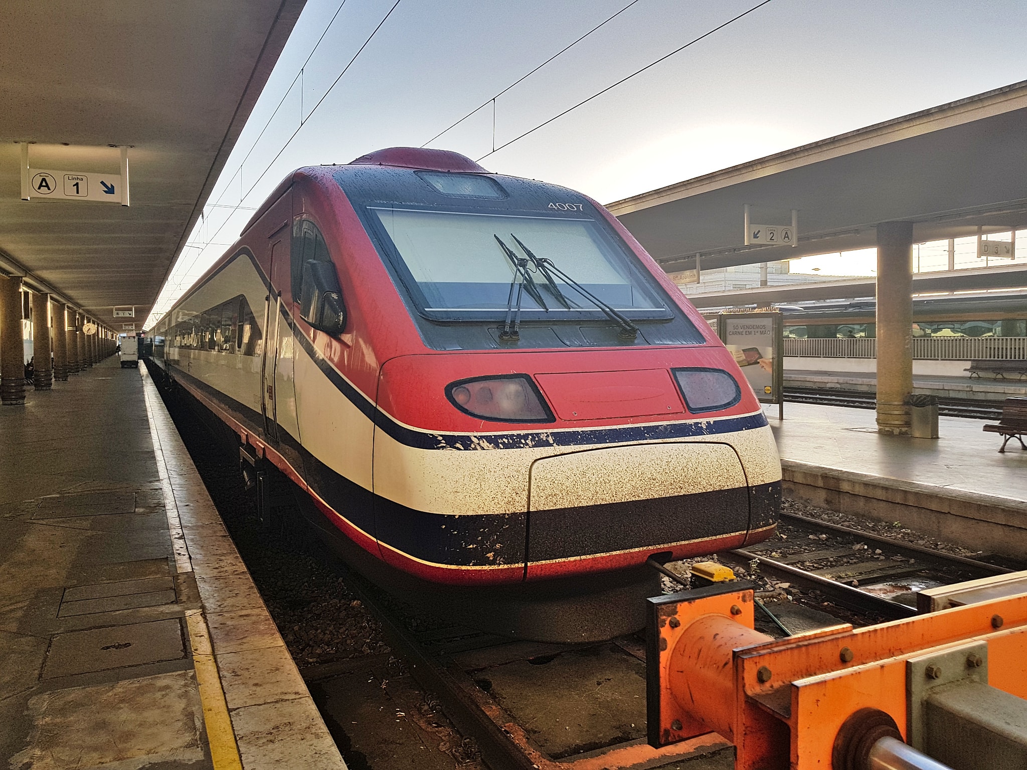 a parked high-speed train