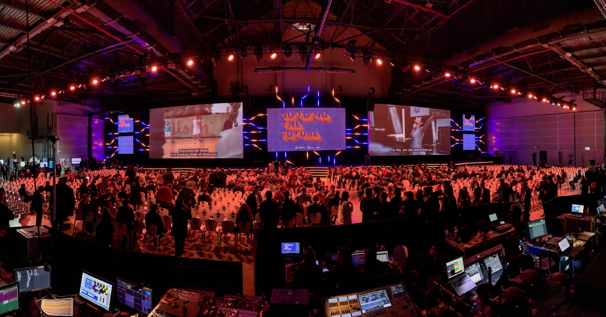 panorama shot of the main stage