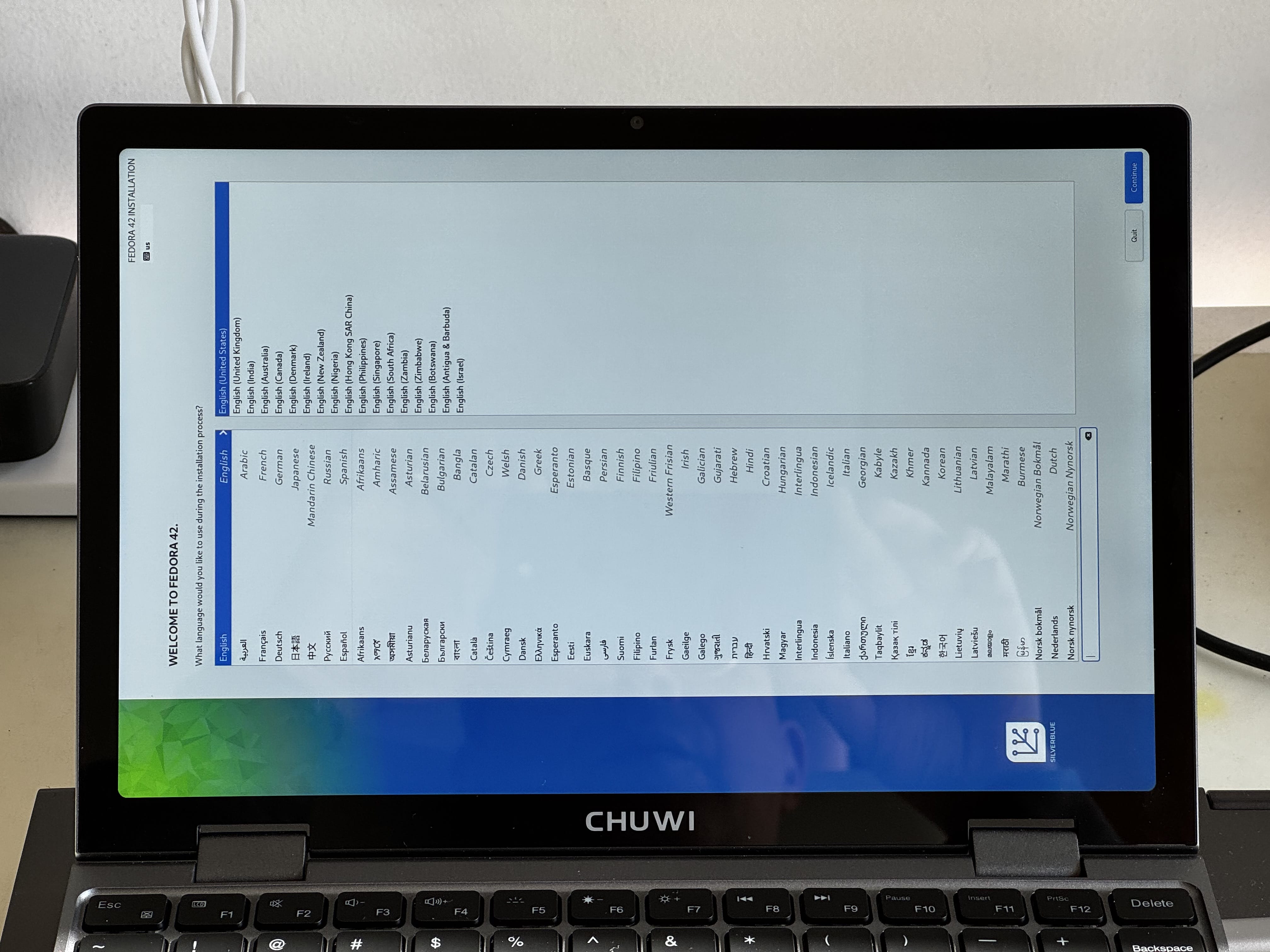 The Fedora installer, clearly confused