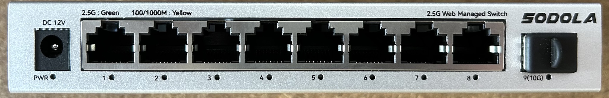 The front panel, where all the action is
