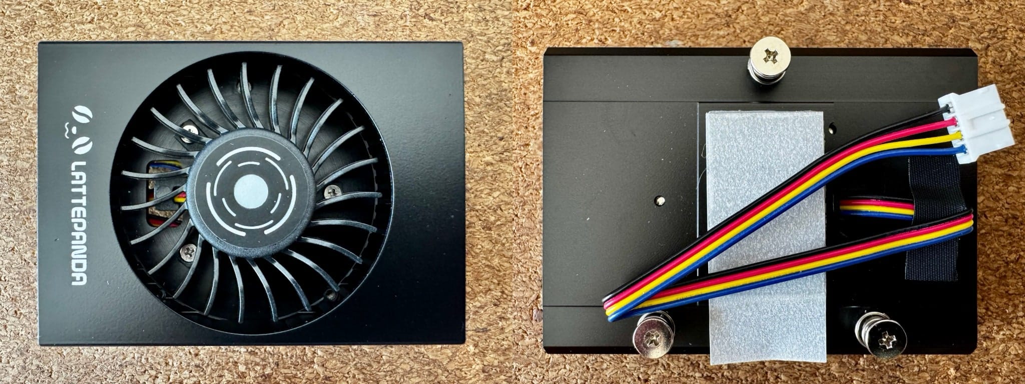 The active cooler, which fastens onto the compute module