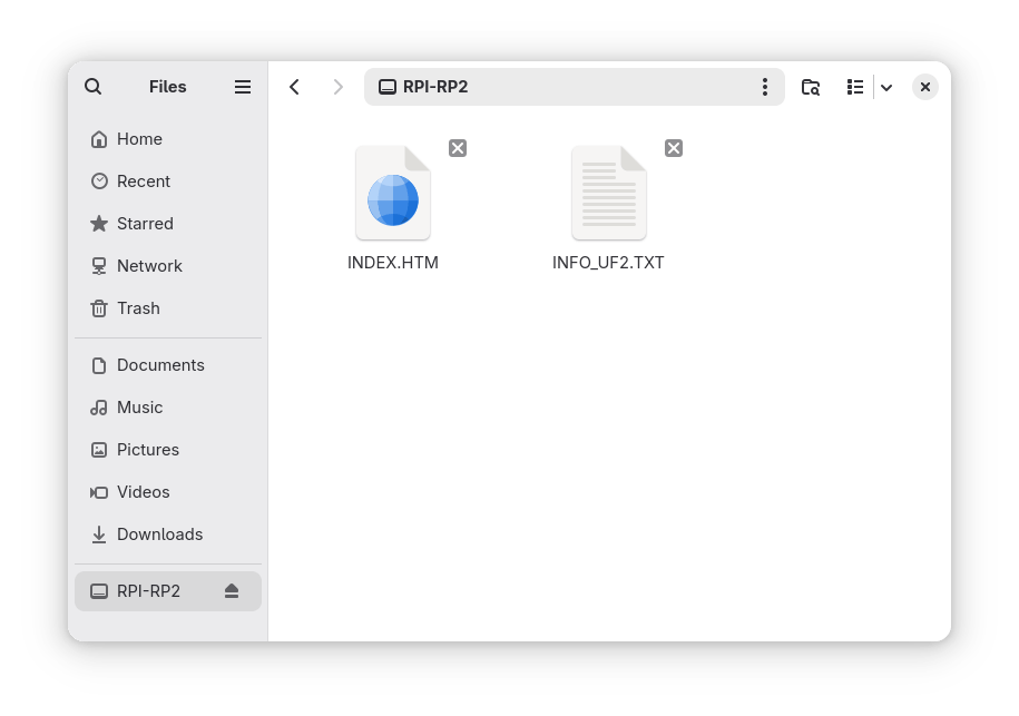 RP2040 device mount shown in Nautilus