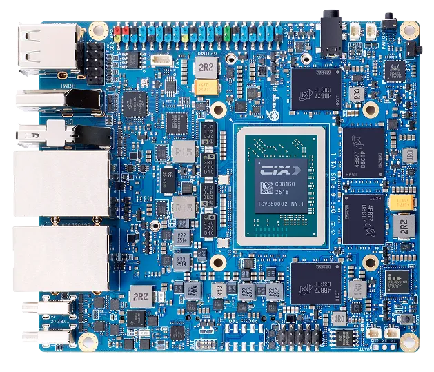 The Orange Pi 6 Plus, top view