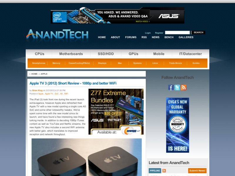 Apple TV Review Anandtech - of Mac