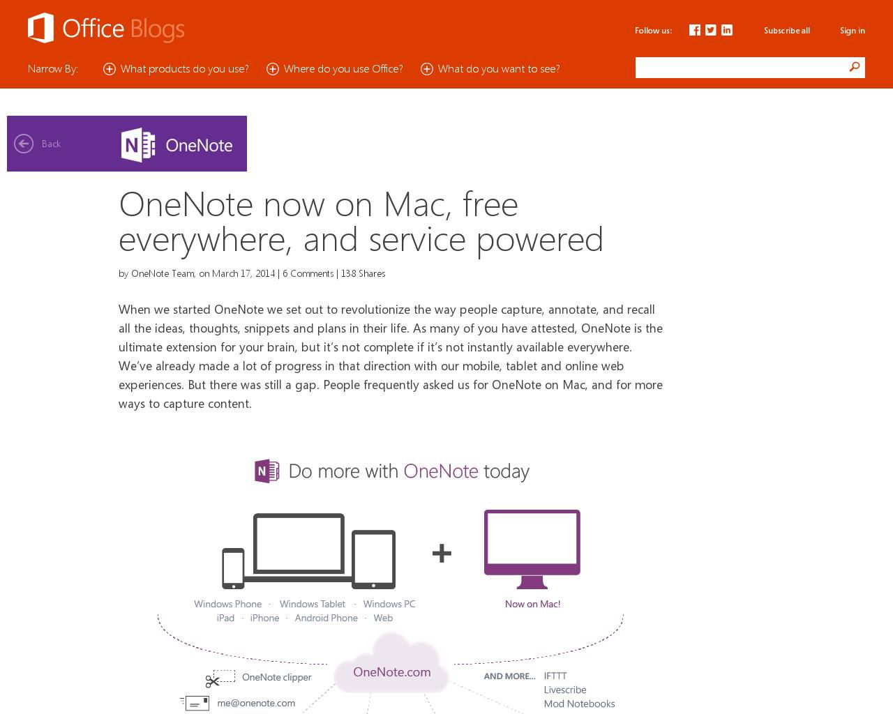 onenote for mac indexing?