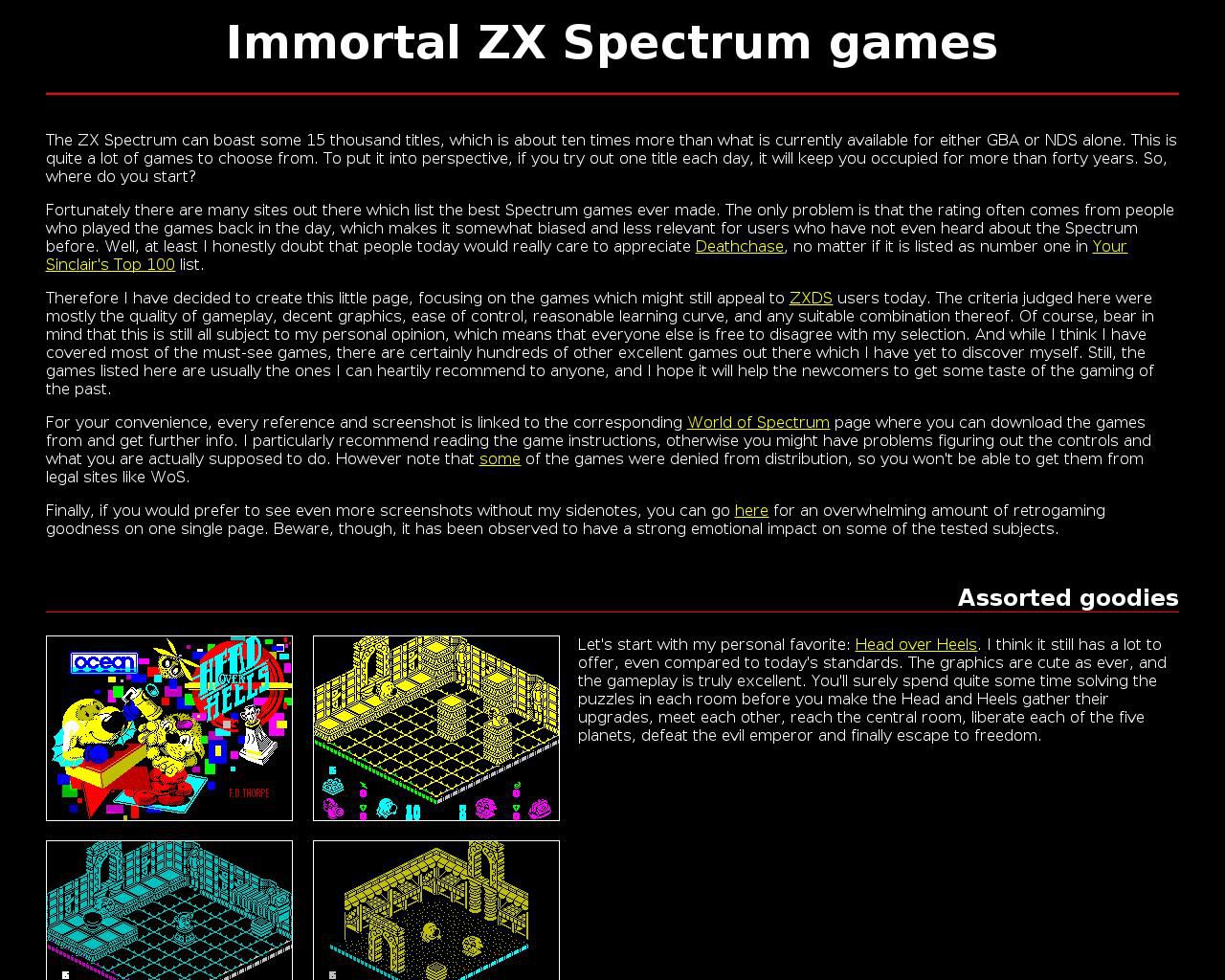 zx spectrum games for mac